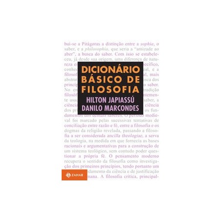 DICIONARIO BASICO DE FILOSOFIA - Danilo Marcondes, Hilton Japiassú