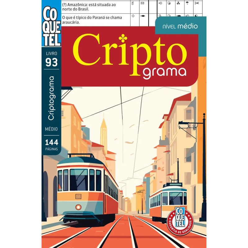 LIVRO COQUETEL CRIPTOGRAMA 93 - : Livro